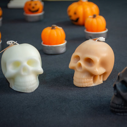 Spook-tacular Halloween Skull Candles - Fun & Cute Home Decor for Halloween Parties, Perfect Halloween Decorations