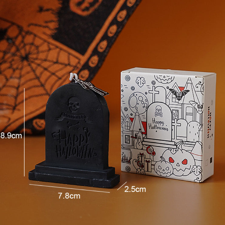 Spooky Fun Halloween Tombstone Candles - Adorable Decorative Party Accents for Your Home Décor