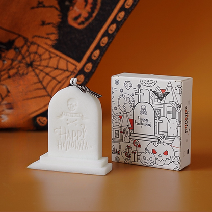 Spooky Fun Halloween Tombstone Candles - Adorable Decorative Party Accents for Your Home Décor