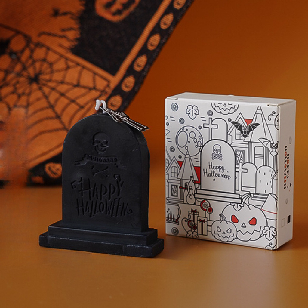 Spooky Fun Halloween Tombstone Candles - Adorable Decorative Party Accents for Your Home Décor