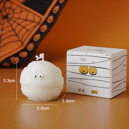 Spooktacular Halloween Pumpkin & Mummy Candles - Fun & Cute Home Décor for Halloween Parties and Festive Decorations