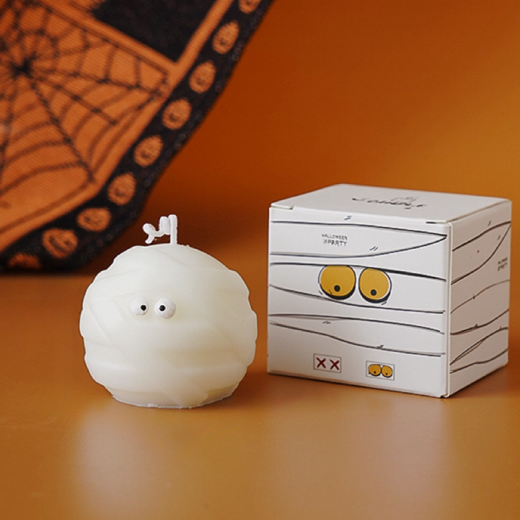 Spooktacular Halloween Pumpkin & Mummy Candles - Fun & Cute Home Décor for Halloween Parties and Festive Decorations