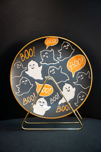 Spook-tacular Halloween Dinner Plates - Adorable Pumpkin & Goblin Tableware for Fun Festive Home Decoration - Perfect Orange Halloween Dishware